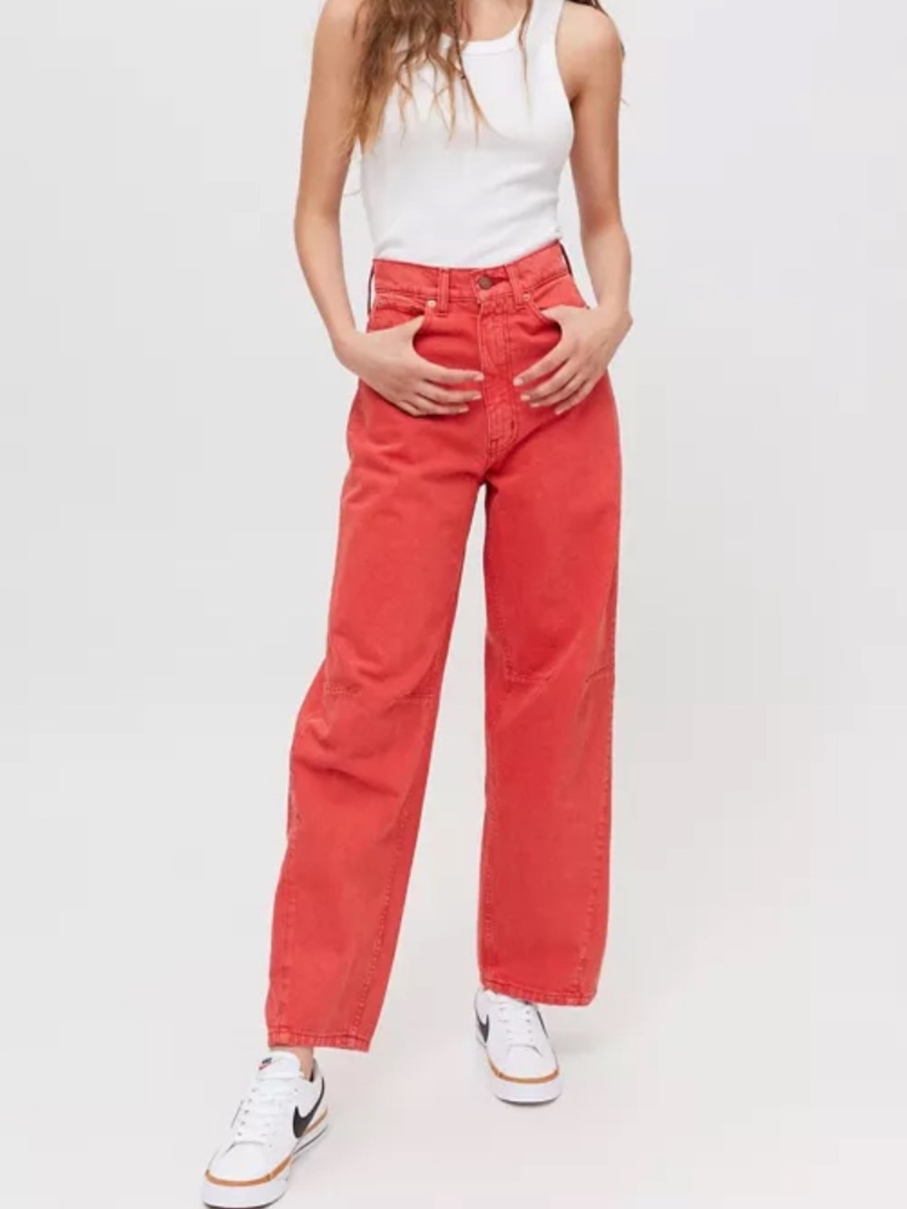 BDG Urban Outfitters Extreme Baggy Jeans | Red
